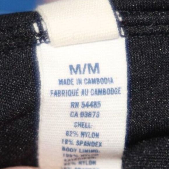 American Eagle AEO Bikini Swim Top Black Fringed Bandeau Tie Back Size M - Picture 7 of 7